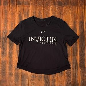 Nike Black Invictus Fitness Crop Top